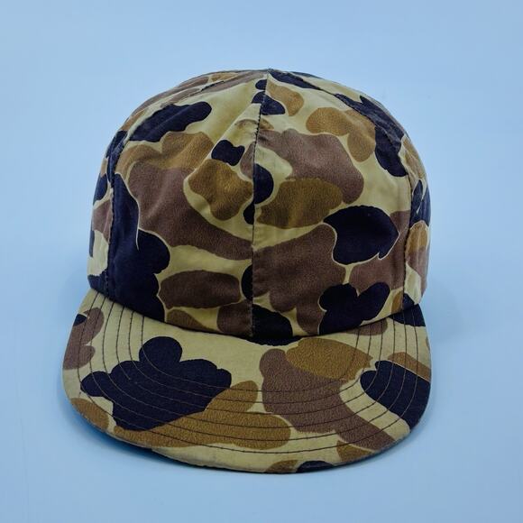 Vintage Duck Camo SnapBack Hat Gore Tex Elmer Fudd Ear Flaps Insulated Hunting - Picture 1 of 7